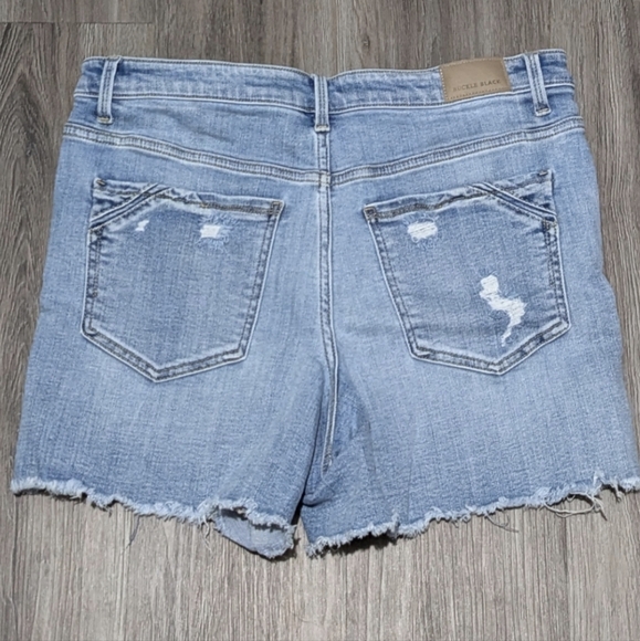 Sz 14/16 Buckle BLACK Fit 75 High Rise Shorts Sz 33 BBW1755 Ripped Distressed - Picture 7 of 9